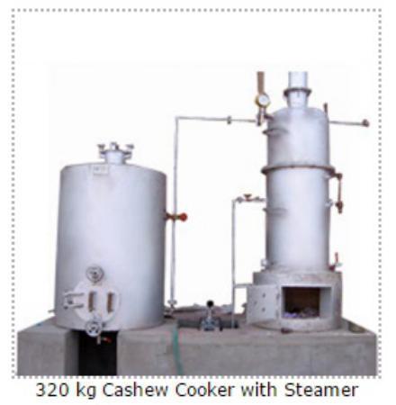 Cashew Nut Steam Boiler 320 Kg